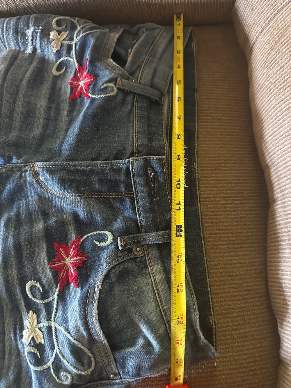Driftwood Embroidered Skinny Leg Jeans - Picture 6 of 8
